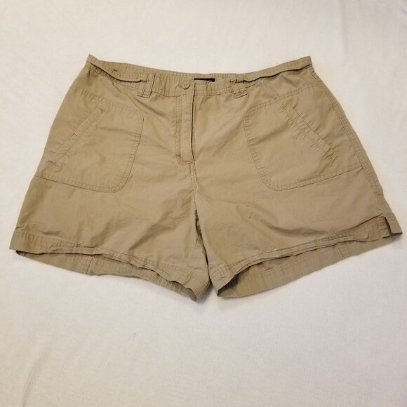 Denver Hayes Hiking Shorts W12 100% Cotton Beige Large Khaki Cargo Short Vintage - Picture 6 of 9